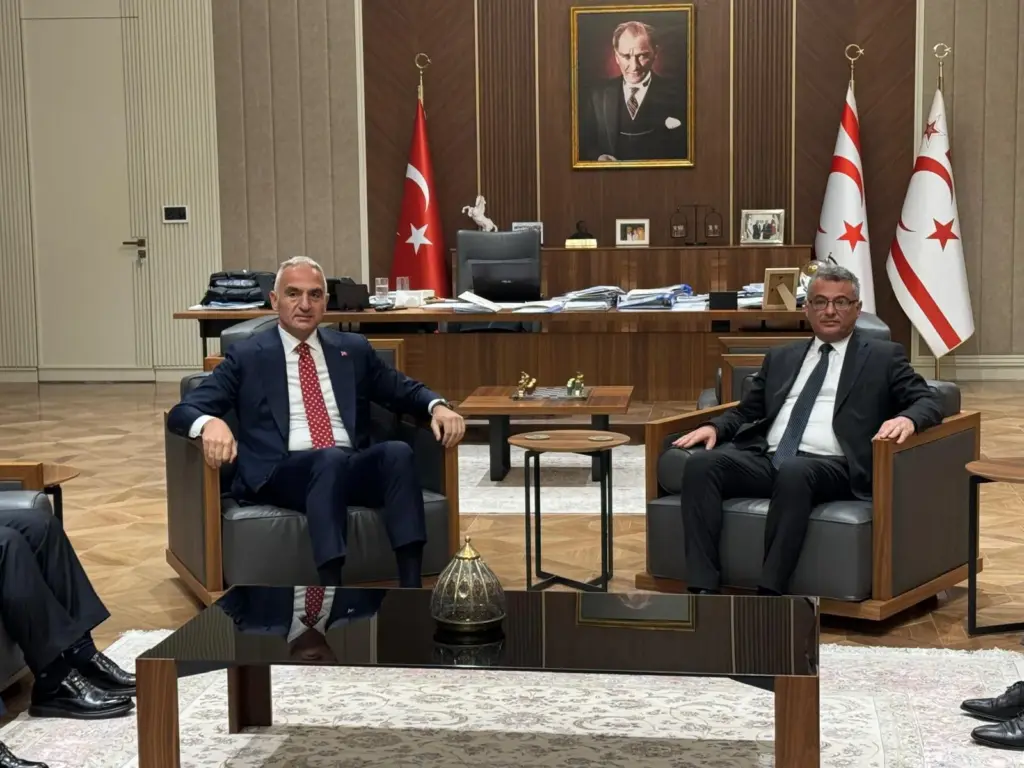 KKTC Cumhurbaşkanı Erhürman, Kültür ve Turizm Bakanı Ersoy ile görüştü